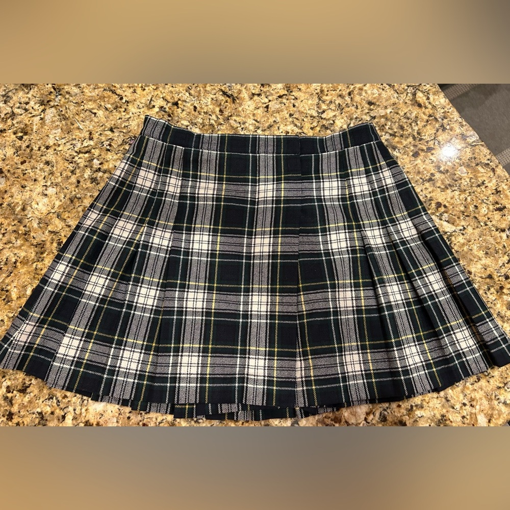 Polo Ralph Lauren Plaid Pleated Mini Skirt